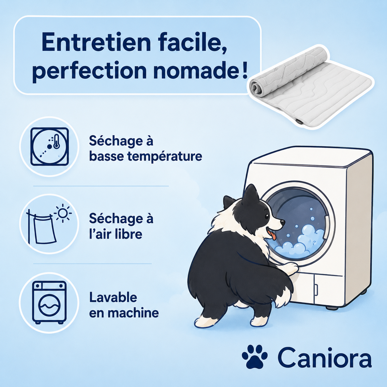 CanioraChill™ - Le tapis rafraîchissant innovant pour chiens